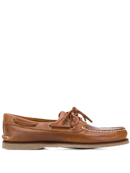 Półbuty Timberland sznurowane koronkowe brązowe
