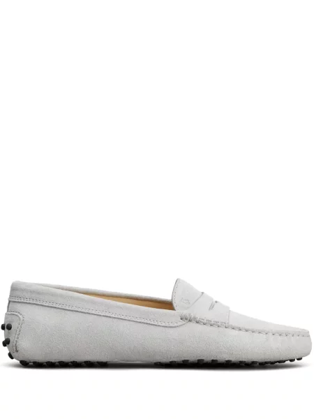 Pantofi loafer Tod's din piele gri