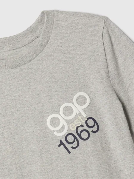 Tricou copii Gap gri