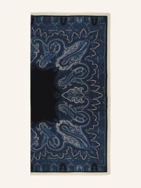 Barbieri Chusta blau czarna