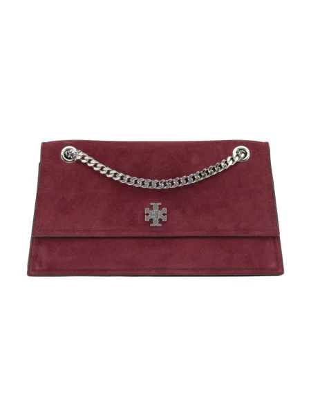 Torebka Tory Burch zamszowa czerwona