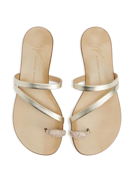 Sandale Giuseppe Zanotti de cristal auriu
