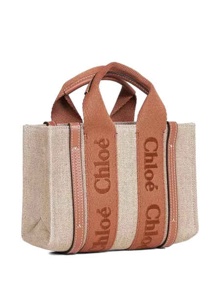 Geantă Chloé Woody cu broderie