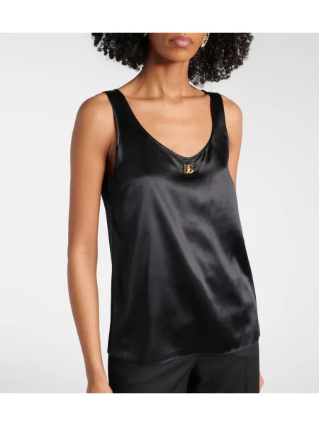Top Dolce&gabbana din satin negru