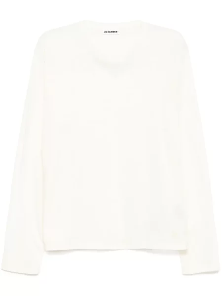 Tricou Jil Sander lung alb