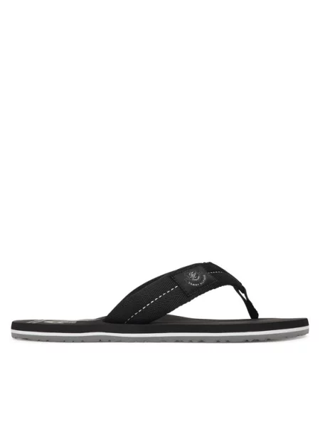Tommy Hilfiger Japonke Patch Hilfiger Beach Sandal črna