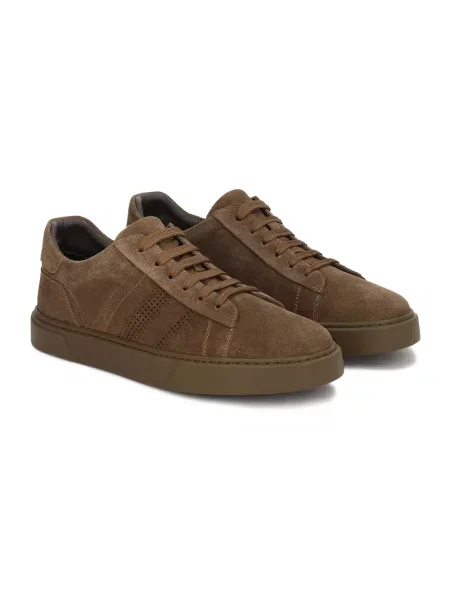 Sneakersy Kazar zamszowe brązowe