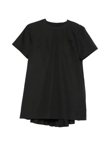Rochie mini Sacai plisată de costum negru