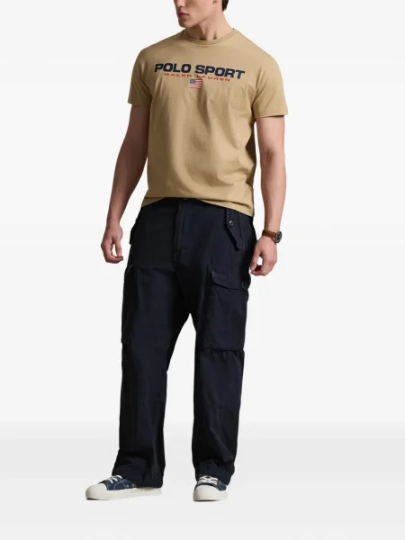 Ριγέ δερμάτινος κάλτσες Polo Ralph Lauren με κορδόνι μαύρο