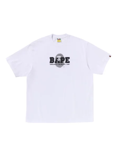 Tricou A Bathing Ape® cu imagine alb