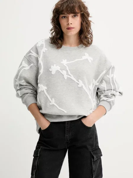 MUNTHE bluză PAWI cu imprimeu gri