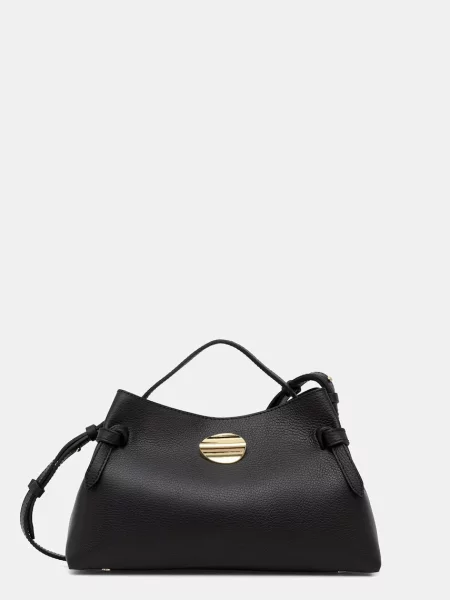 Answear.LAB geantă crossbody de femei din piele negru