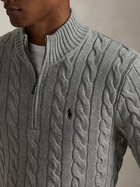 Светр Polo Ralph Lauren півгольф бордовий