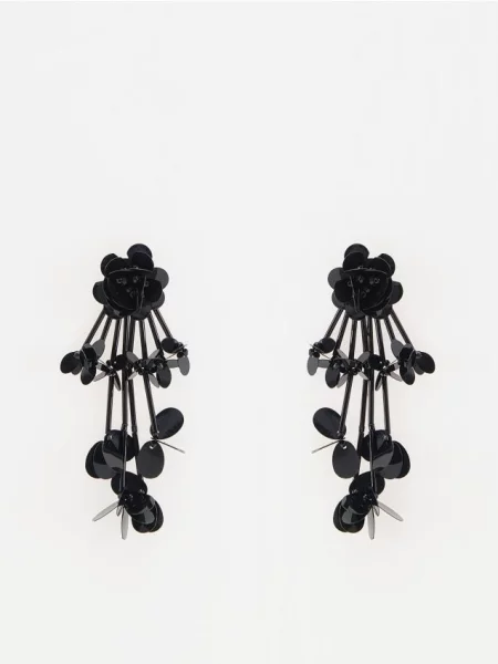 Reserved Cercei candelabru negru
