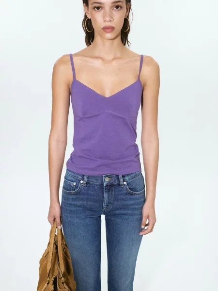 MANGO Top MIMI violet albastru