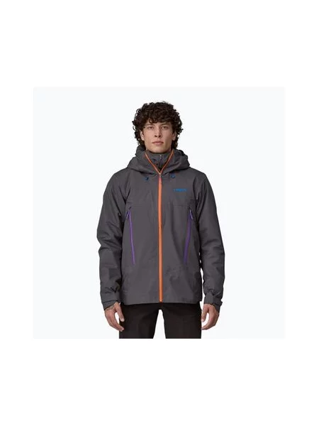 Дощова куртка Patagonia Super Free Alpine forge кольору сірого