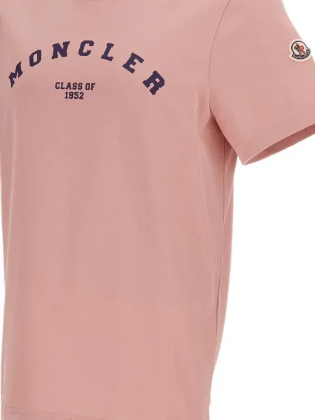 Tricou Moncler cu imagine roz