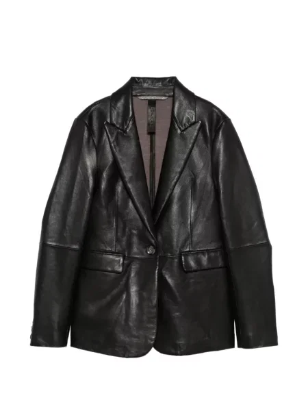Sacou The Jackie Leathers din piele negru