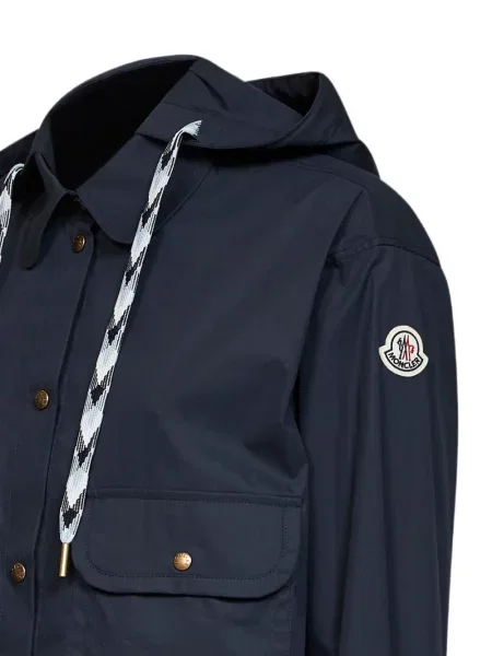 Cămașă Moncler cu glugă albastru