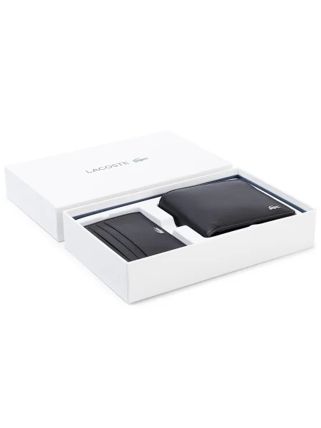 Lacoste Portofel de piele negru