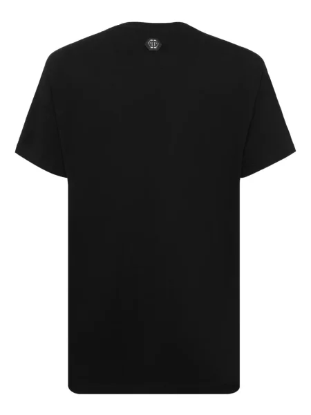 Tricou Philipp Plein cu imagine negru