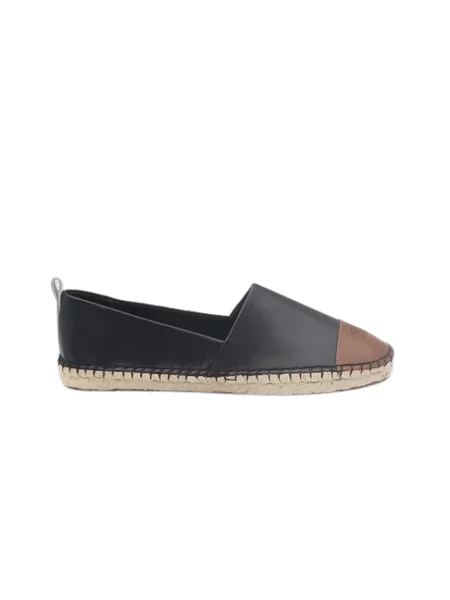 Espadryle Ralph Lauren skórzane brązowe