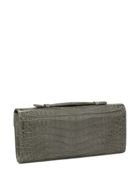 Geantă shopper Kwanpen din piele gri