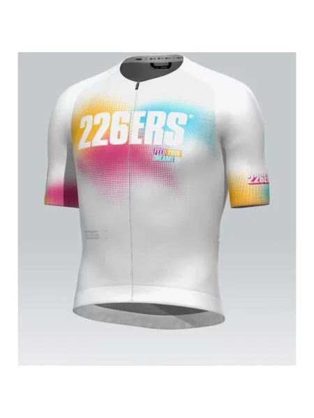 Koszulka rowerowa CX Pro Hydrazero multikolor krótkie rękawy XS biały