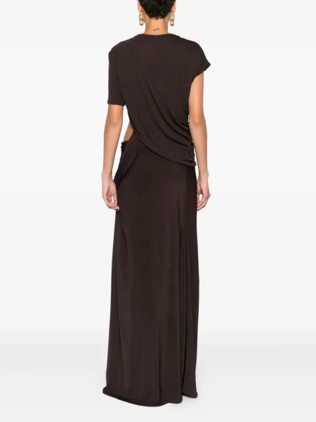 Rochie maxi Christopher Esber de costum maro