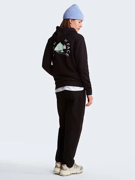 Графический худи The North Face черное