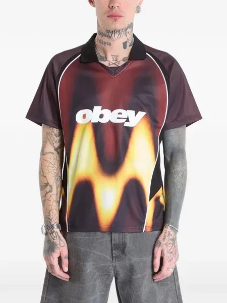 Marškinėliai Obey raudona