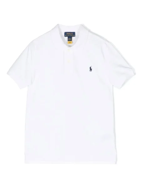 Koszulka polo dziecięca Polo Ralph Lauren biała