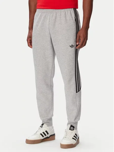Teplákové kalhoty adidas šedé