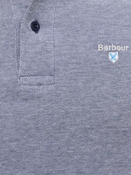 Polo Barbour cu broderie albastru