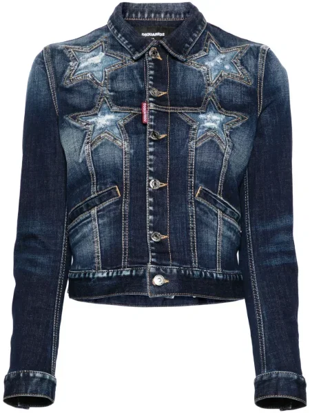 Kurtka jeansowa Dsquared2 niebieska