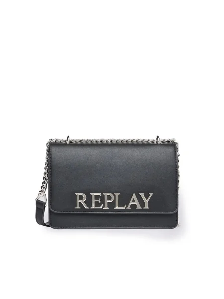 Crossbody torbica Replay črna