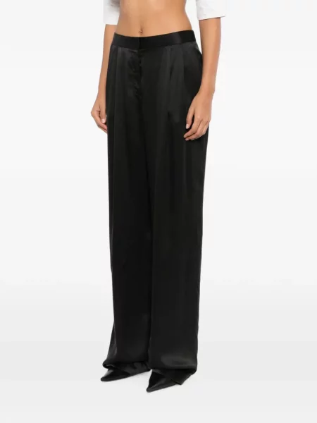 Pantaloni Tom Ford de mătase negru