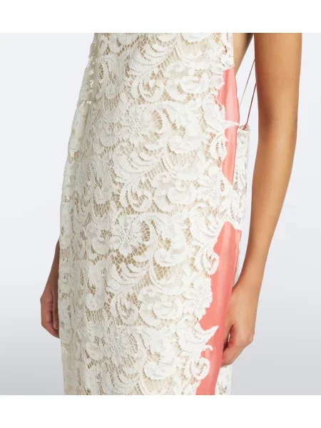 Rochie Khaite din dantelă alb