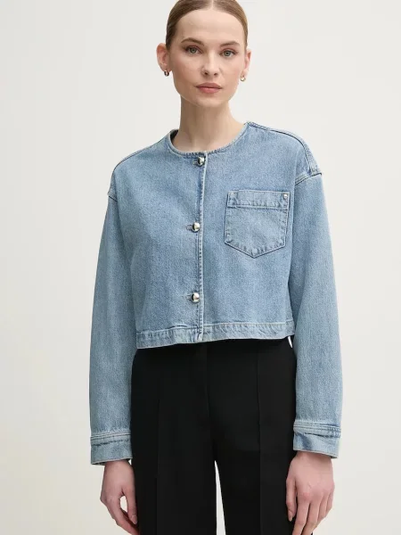 OUI geaca jeans de tranzitie oversize albastru