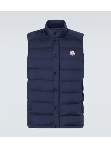 Vestă din puf Moncler albastru
