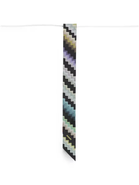 Fular Missoni skinny fit negru