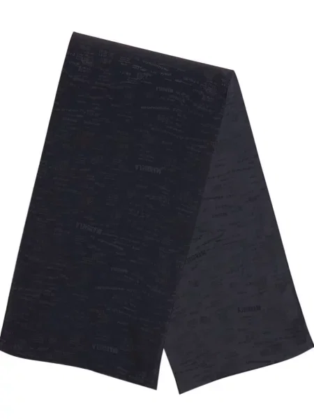 Fular Mm6 Maison Margiela din jacard negru