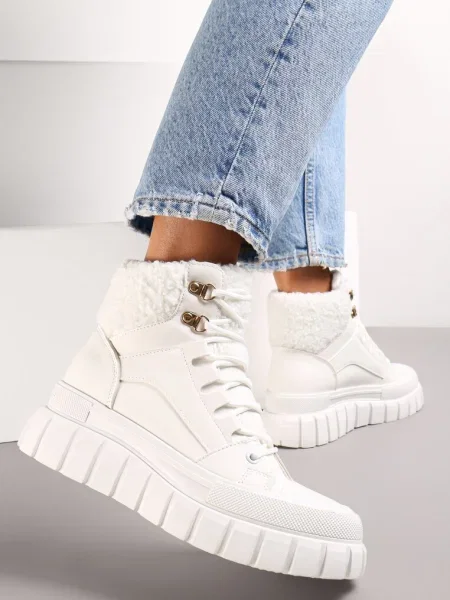 Botine Inny alb