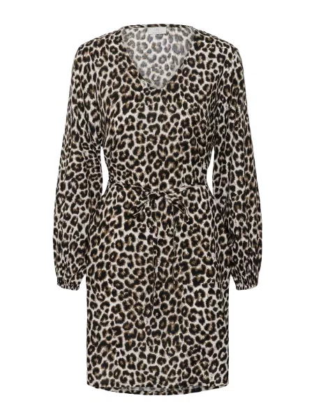 Kaffe Rochie de vară KAMarana bej deschis / ciocolatiu negru