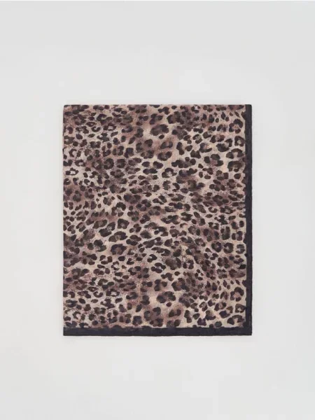 Reserved Шарф із леопардовим принтом різнобарвний 