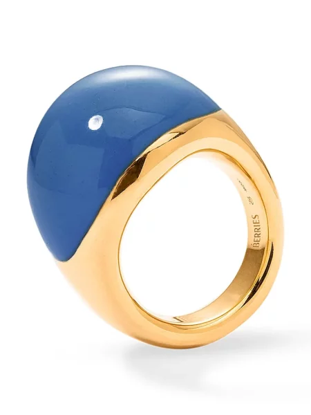 BERRIES inel pentru femei argint placat cu aur Viva Blueberry XL Ring