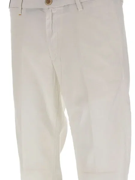 Pantaloni chino Re-hash alb