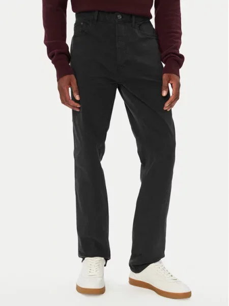 Tommy Jeans Текстилни панталони Ryan Straight Fit черен