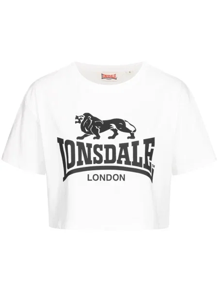 LONSDALE Tricou negru alb