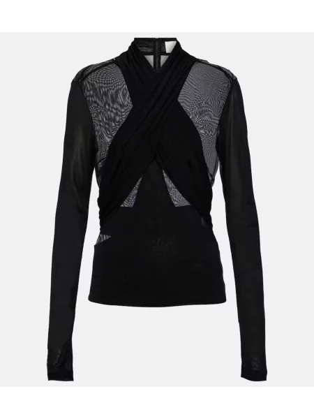 Top Isabel Marant plasă negru